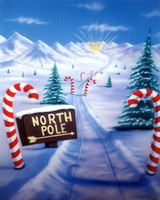 Northpole Green Screen Background