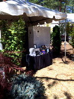 Enclosed Photo Booth with Three Tier Kiosk Cube