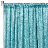 Velvet Backdrop Curtain Panel - Peacock Teal