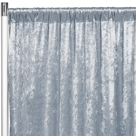 Velvet Backdrop Curtain Panel - Dusty Blue