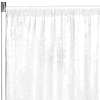Velvet Backdrop Curtain Panel - White