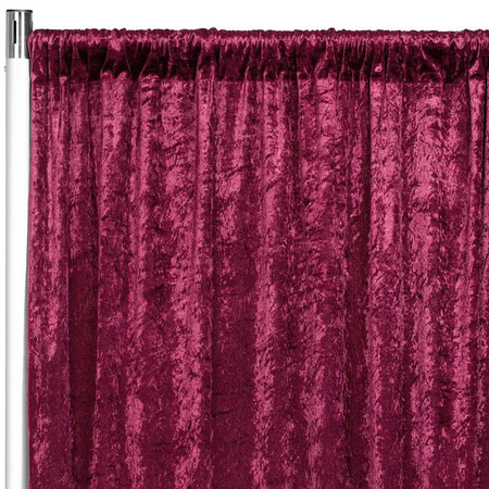 Velvet Backdrop Curtain Panel - Burgundy